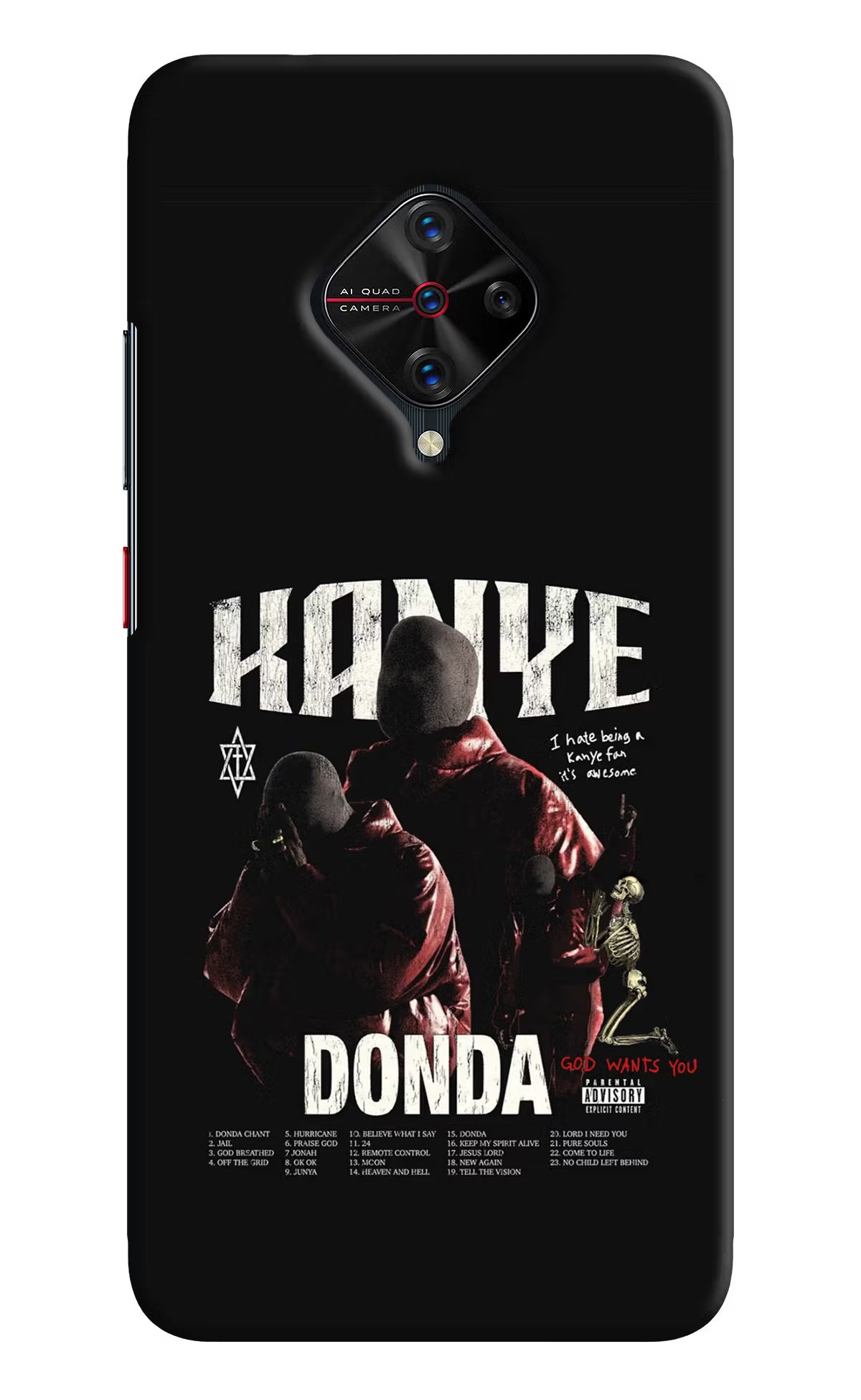Donda Kanye West Vivo S1 Pro Hard Case Back Cover by Casekaro