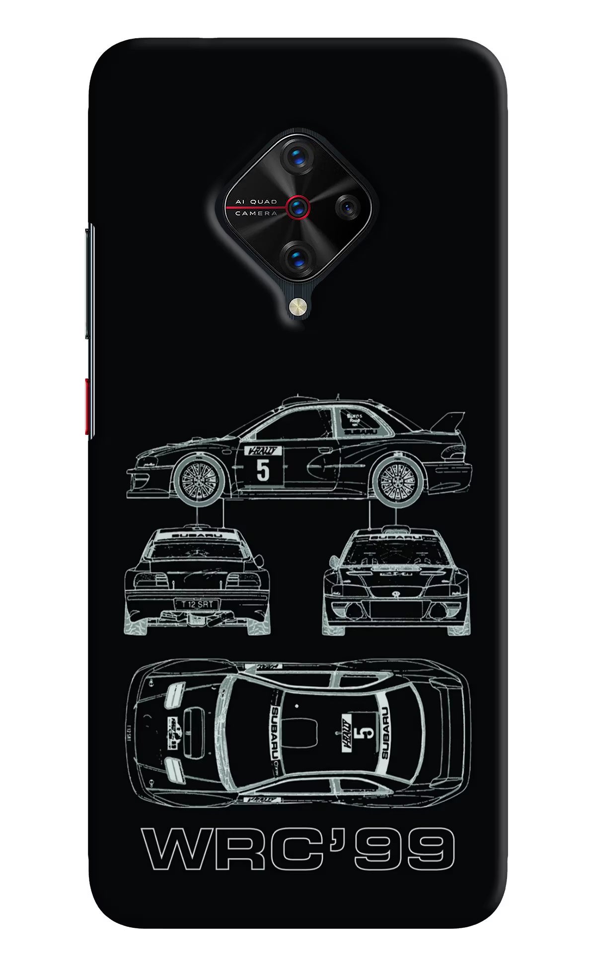 WRC'99 Vivo S1 Pro Hard Case Back Cover by Casekaro