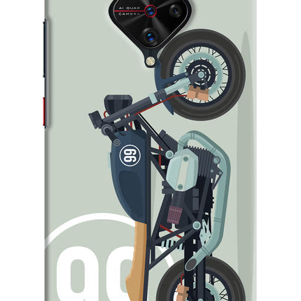 Classic Cafe Racer 99 Vivo S1 Pro Hard Case Back Cover by Casekaro