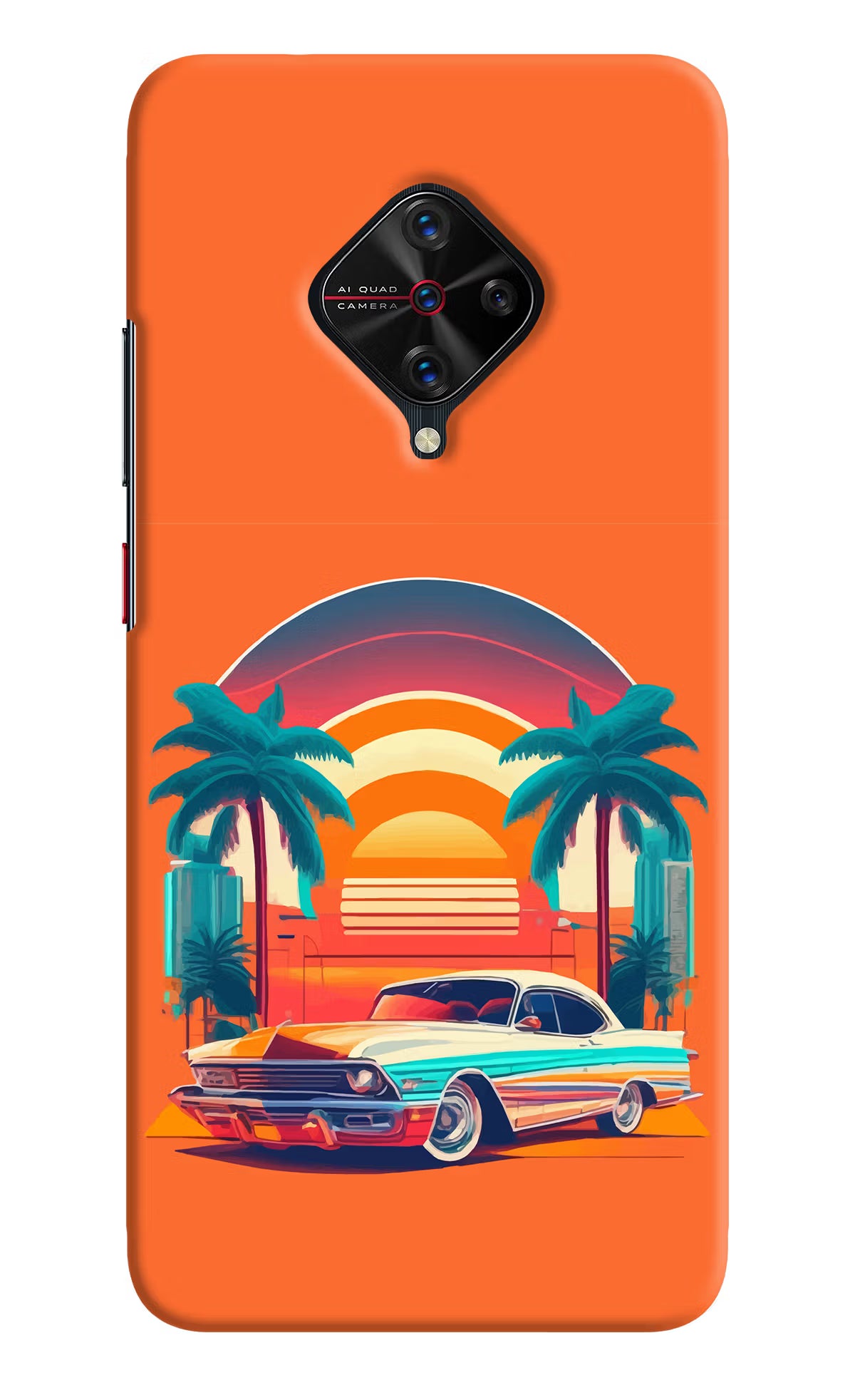 Palm Drive 80s Vivo S1 Pro Hard Case Back Cover by Casekaro