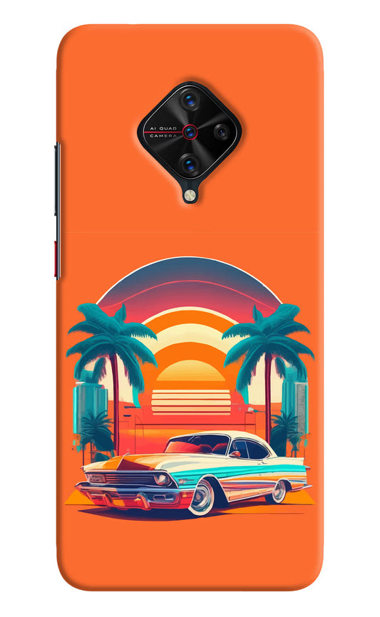 Palm Drive 80s Vivo S1 Pro Hard Case Back Cover by Casekaro