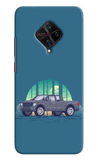 Retro Garage Vibe Vivo S1 Pro Hard Case Back Cover by Casekaro