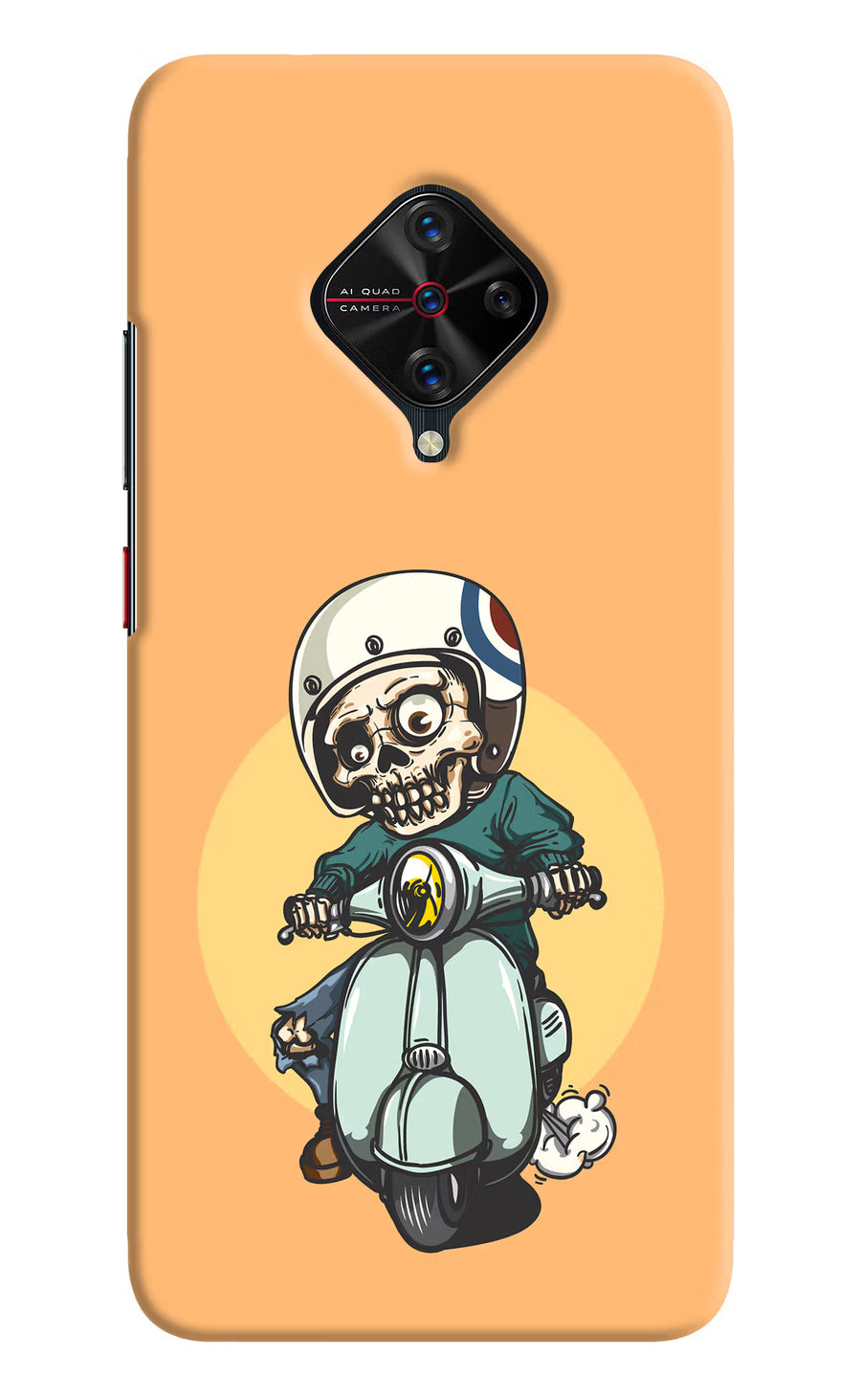 Undead Biker Vivo S1 Pro Back Cover, Hard case