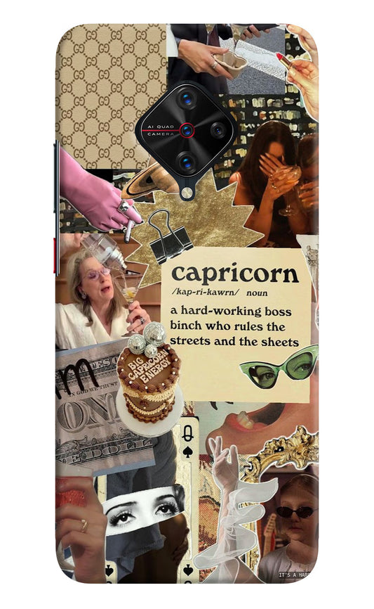 Capricorn Zodiac Vivo S1 Pro Hard Case Back Cover by Casekaro