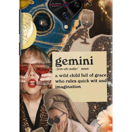 Gemini Zodiac Vivo S1 Pro Hard Case Back Cover by Casekaro