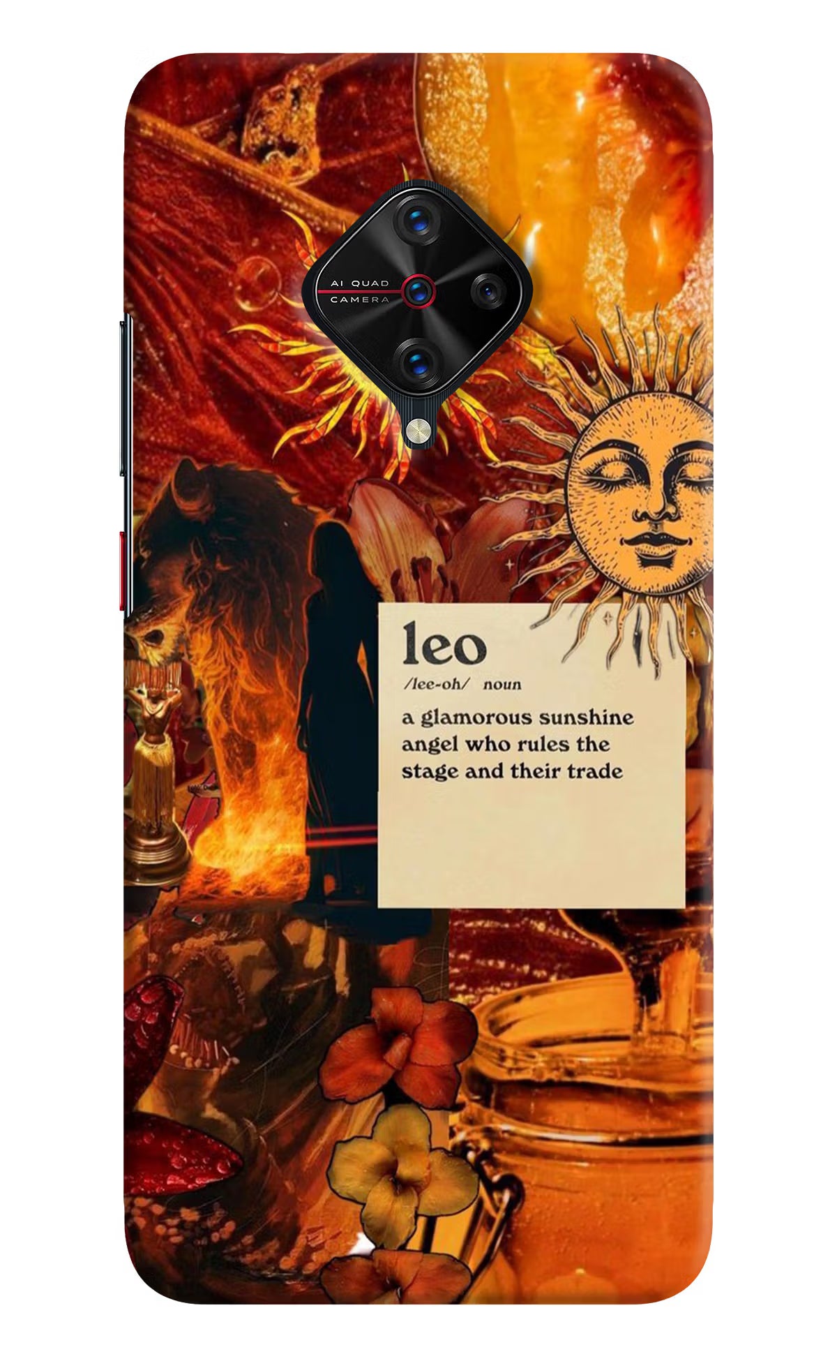 Leo Zodiac Vivo S1 Pro Hard Case Back Cover by Casekaro