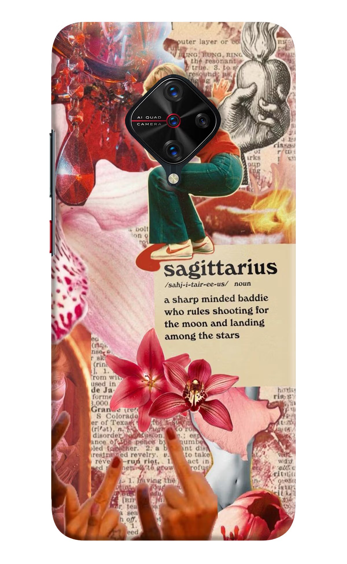 Sagittarius Zodiac Vivo S1 Pro Hard Case Back Cover by Casekaro
