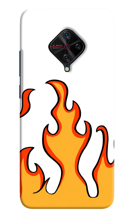 Fired Up – White Vivo S1 Pro Hard Case Back Cover by Casekaro