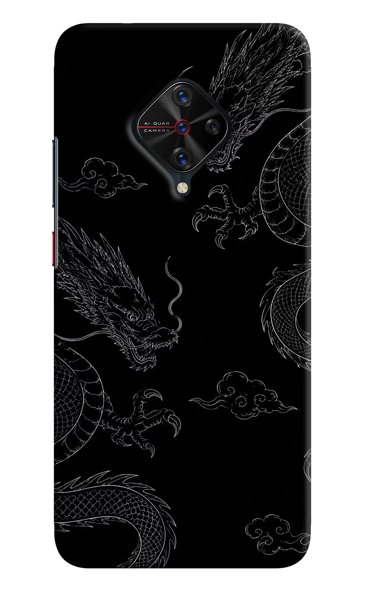 Twin Dragons Vivo S1 Pro Hard Case Back Cover by Casekaro