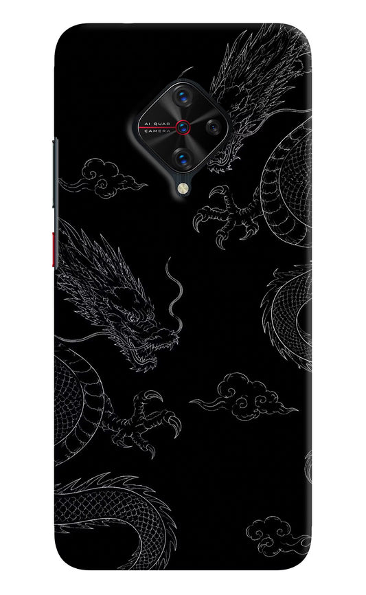 Twin Dragons Vivo S1 Pro Hard Case Back Cover by Casekaro