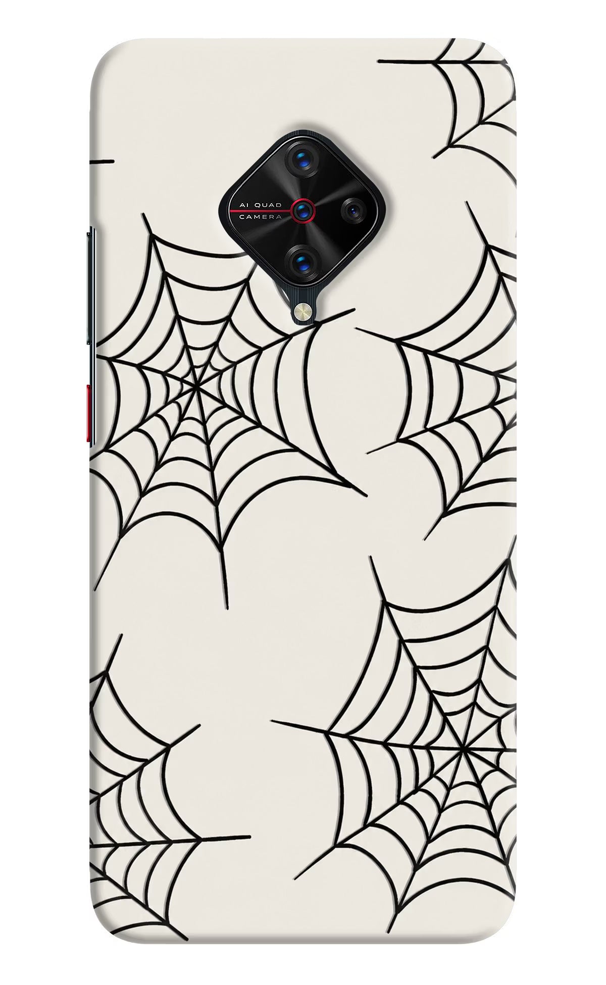 Spider Web Vivo S1 Pro Hard Case Back Cover by Casekaro