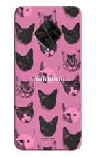 Pink Cats Vivo S1 Pro Hard Case Back Cover by Casekaro