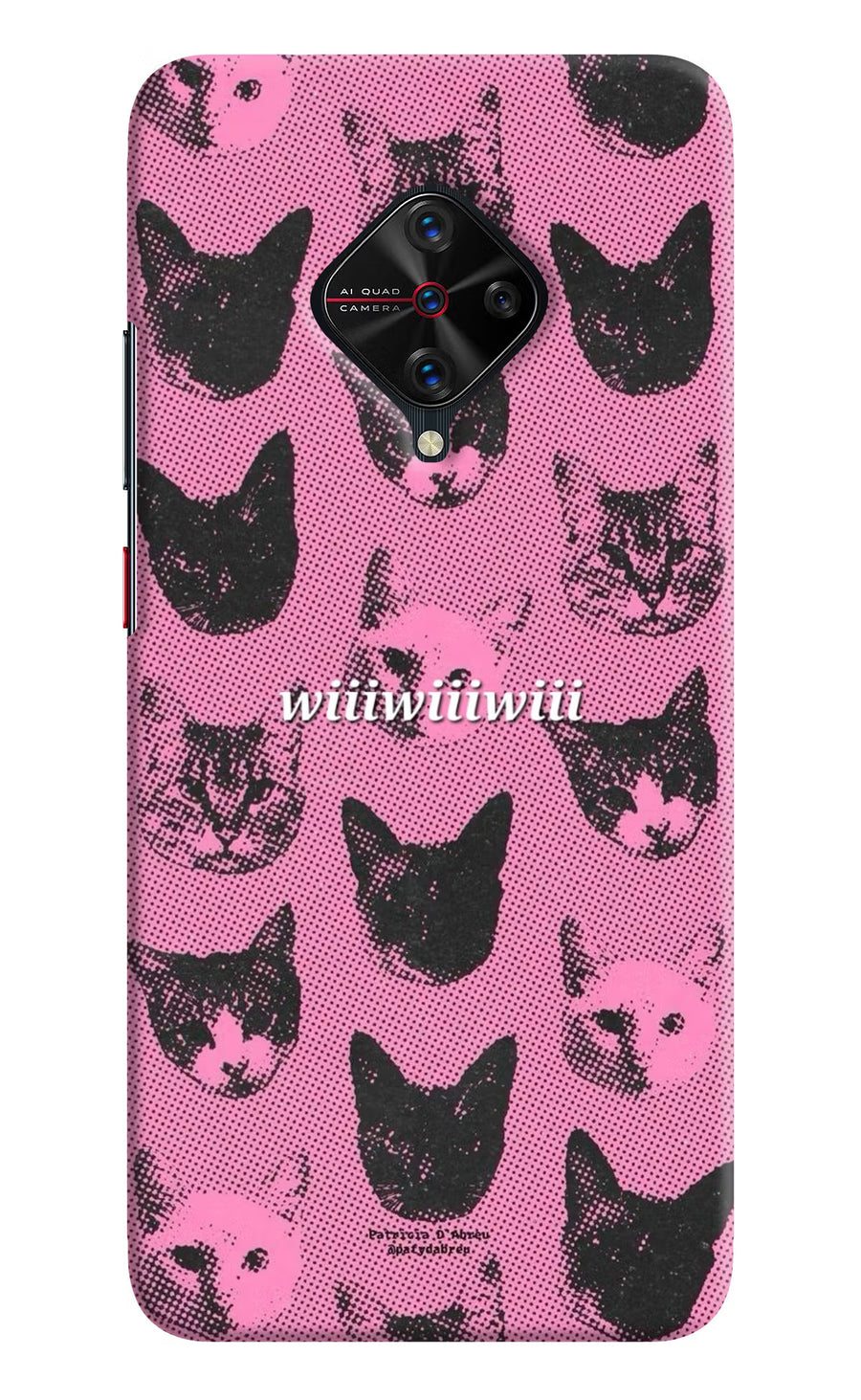 Pink Cats Vivo S1 Pro Back Cover, Hard case