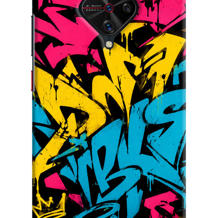 Graffiti Vibe Vivo S1 Pro Hard Case Back Cover by Casekaro