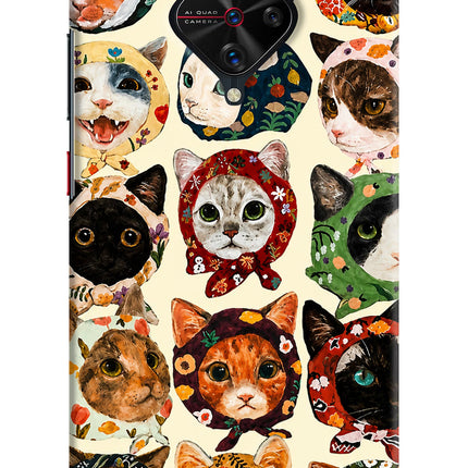 Cool Cat Vivo S1 Pro Hard Case Back Cover by Casekaro