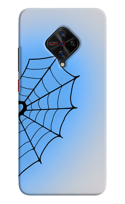 Blue Web Vivo S1 Pro Hard Case Back Cover by Casekaro