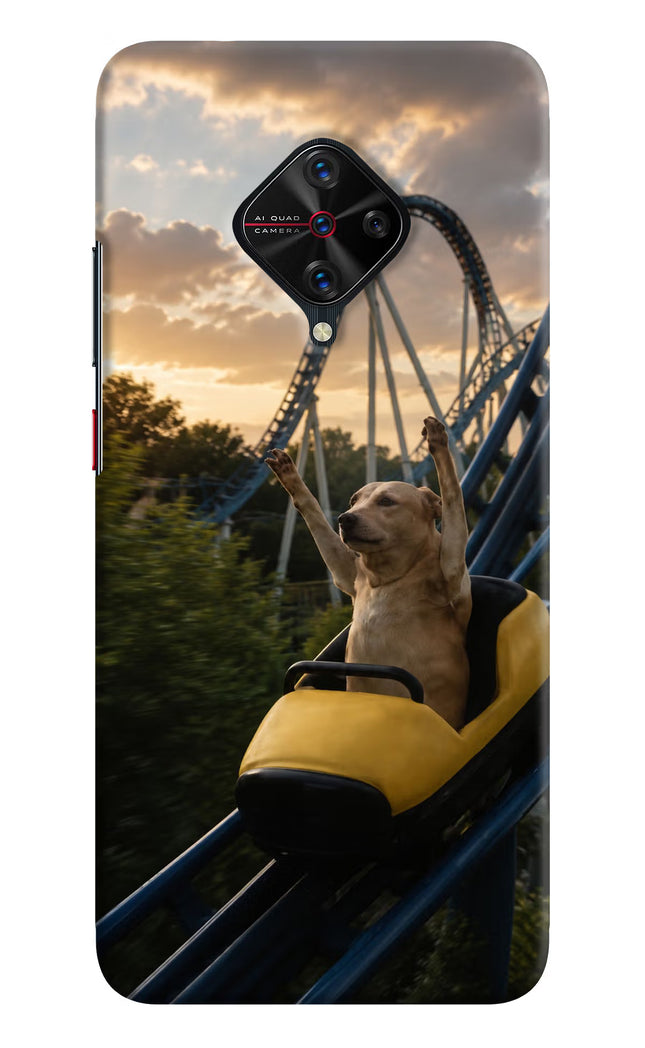 Rollercoaster Dog Vivo S1 Pro Hard Case Back Cover by Casekaro