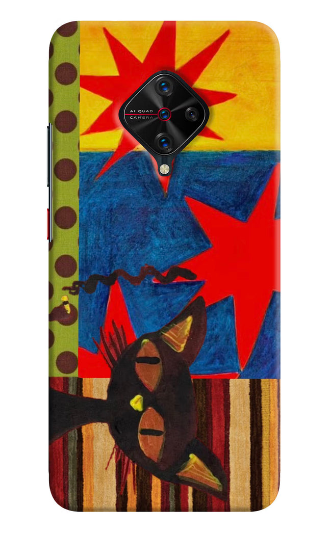 Pop Cat Vivo S1 Pro Hard Case Back Cover by Casekaro