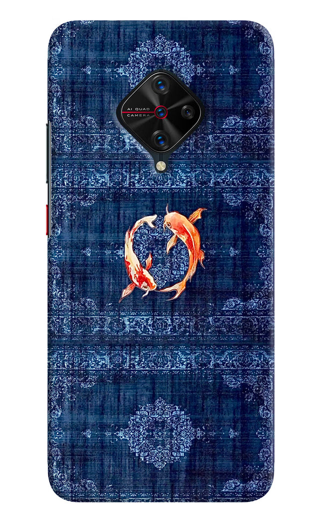 Koi Blue Vivo S1 Pro Hard Case Back Cover by Casekaro
