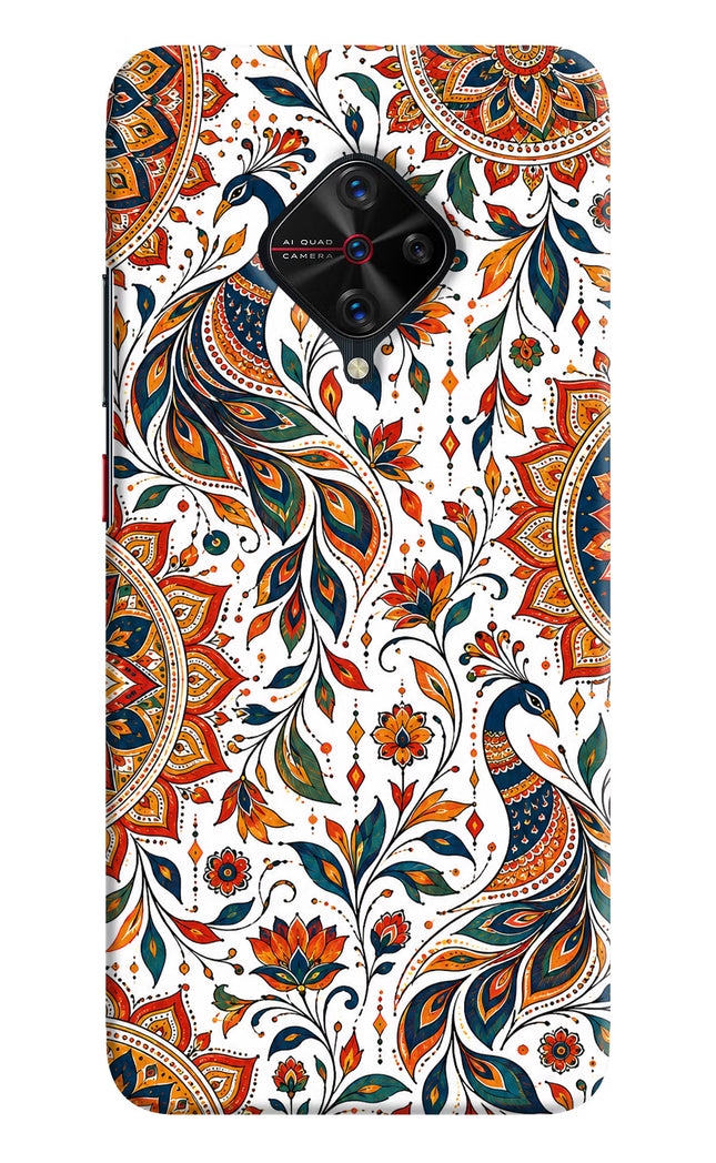 White Mayura Vivo S1 Pro Hard Case Back Cover by Casekaro