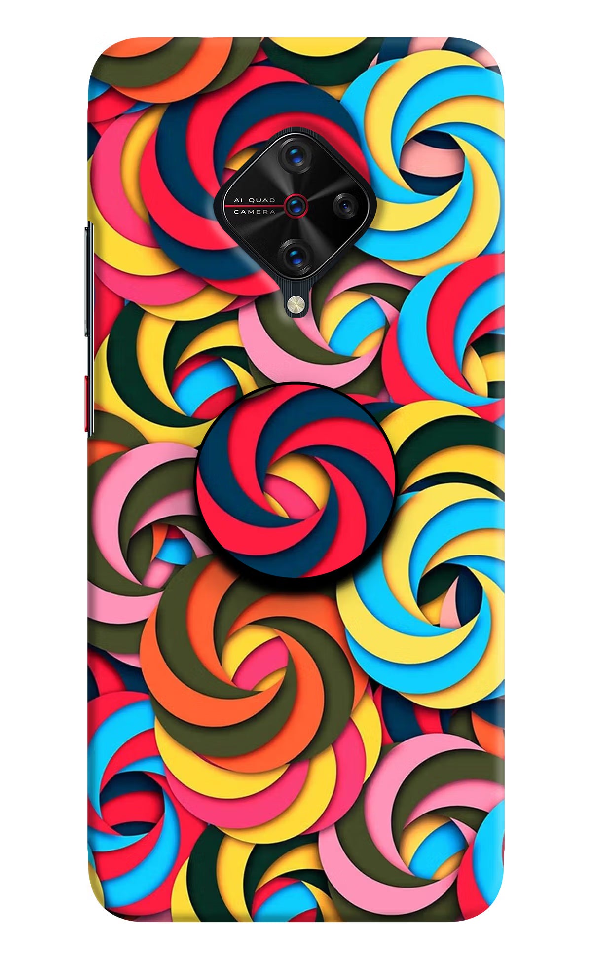 Spiral Pattern Vivo S1 Pro Pop Case by Casekaro