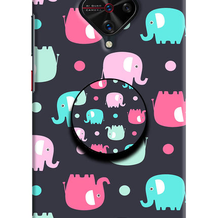 Baby Elephants Vivo S1 Pro Pop Case by Casekaro