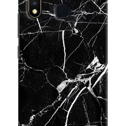Black Marble Pattern Vivo Y19/U20 Hard Case Back Cover by Casekaro