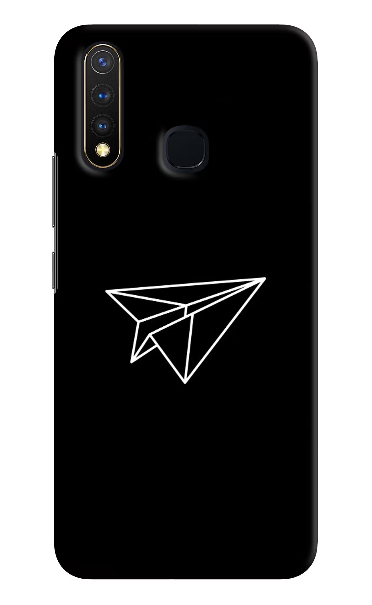 Paper Plane White Vivo Y19/U20 Hard Case Back Cover by Casekaro