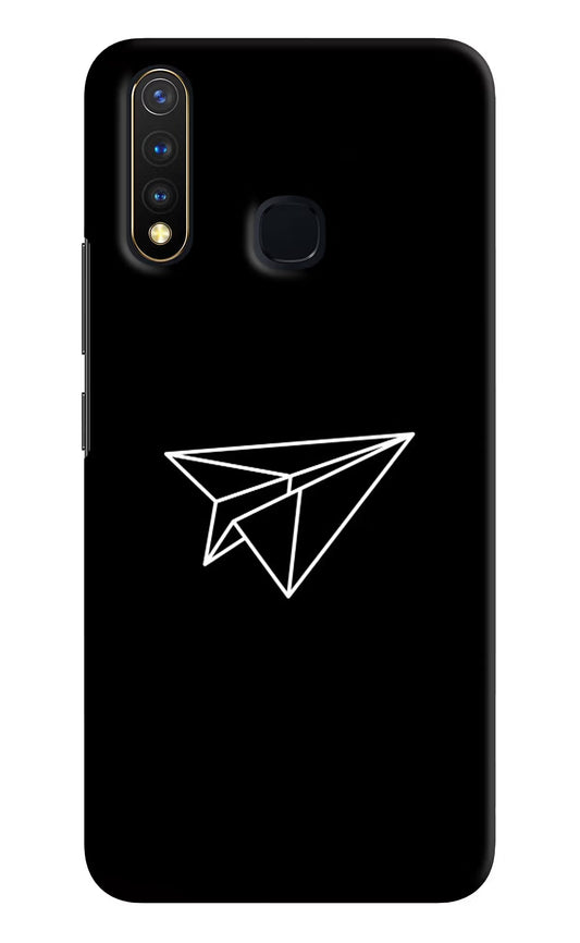 Paper Plane White Vivo Y19/U20 Hard Case Back Cover by Casekaro