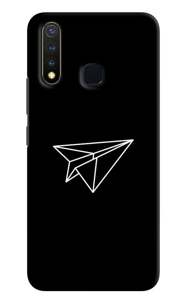 Paper Plane White Vivo Y19/U20 Hard Case Back Cover by Casekaro