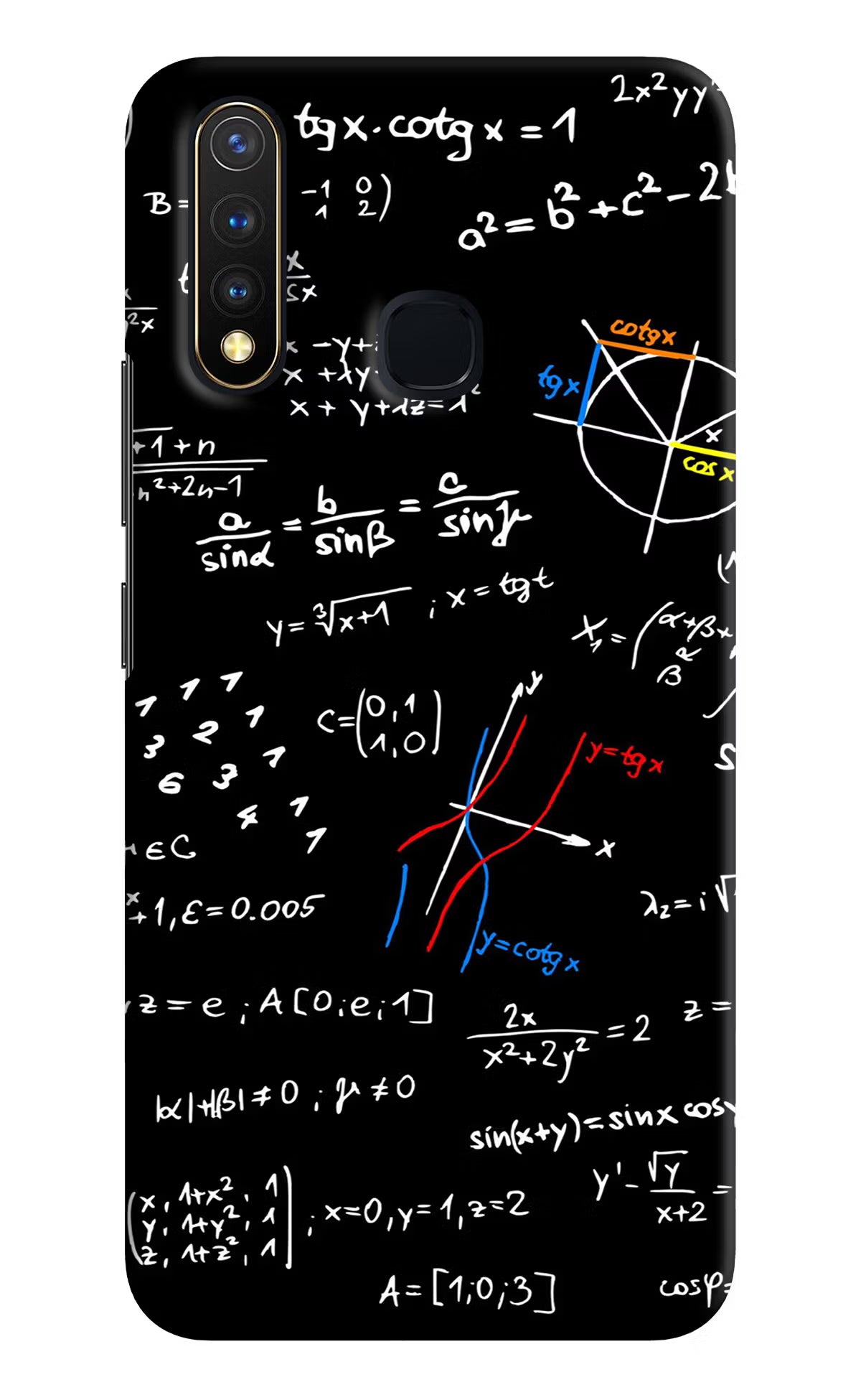 Mathematics Formula Vivo Y19/U20 Hard Case Back Cover by Casekaro