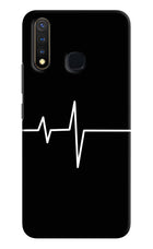 Heart Beats Vivo Y19/U20 Hard Case Back Cover by Casekaro