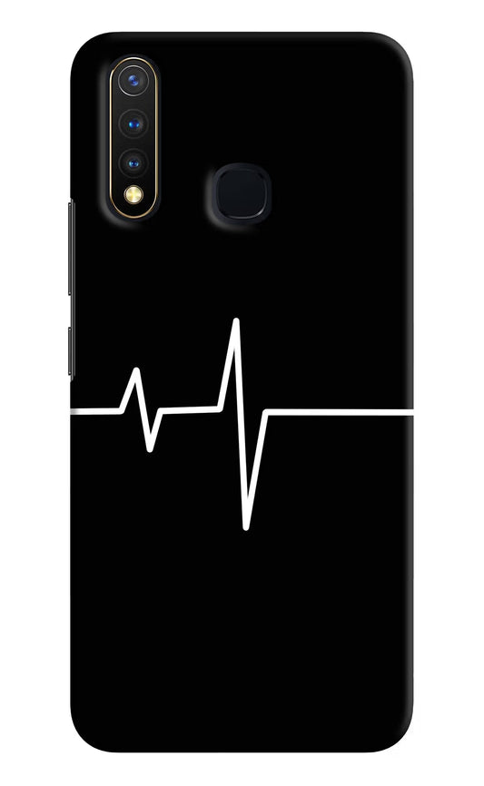 Heart Beats Vivo Y19/U20 Hard Case Back Cover by Casekaro