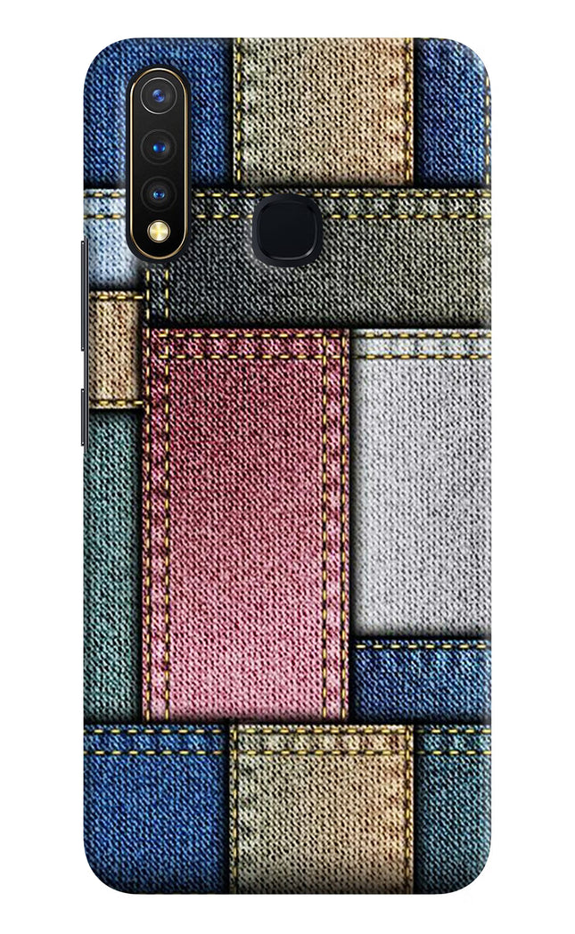 Multicolor Jeans Vivo Y19/U20 Hard Case Back Cover by Casekaro