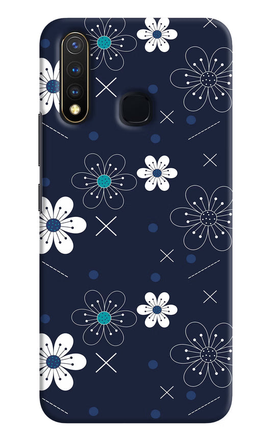 Flowers Vivo Y19/U20 Hard Case Back Cover by Casekaro