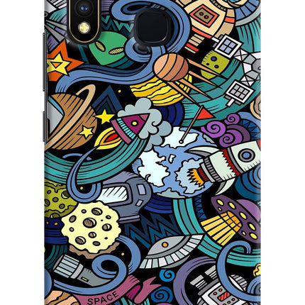Space Abstract Vivo Y19/U20 Hard Case Back Cover by Casekaro