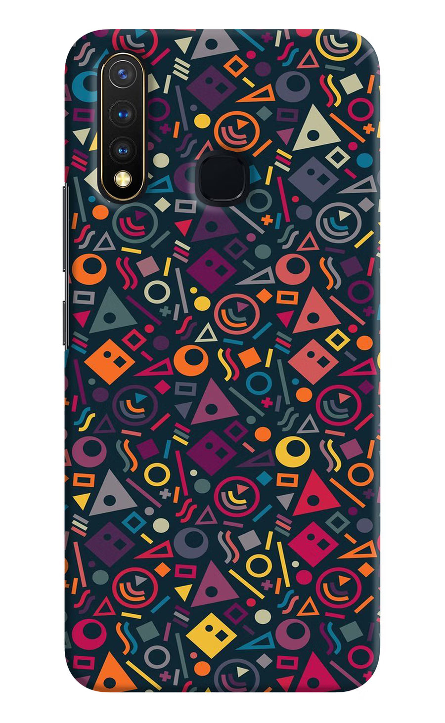 Geometric Abstract Vivo Y19/U20 Back Cover, Hard case