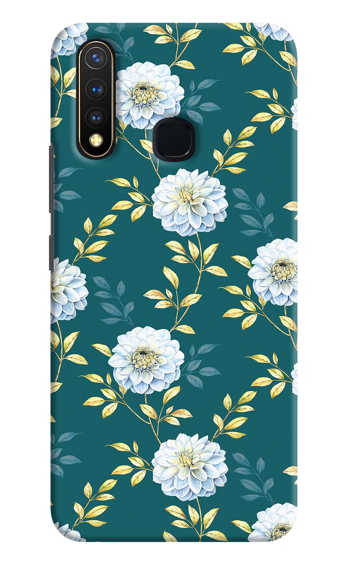 Flowers Vivo Y19/U20 Hard Case Back Cover by Casekaro