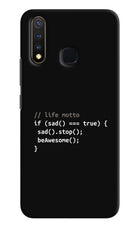 Life Motto Code Vivo Y19/U20 Hard Case Back Cover by Casekaro