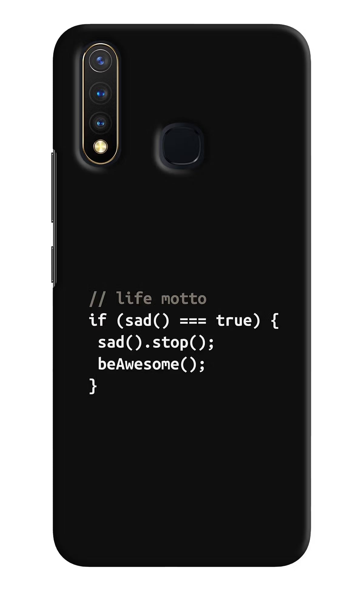 Life Motto Code Vivo Y19/U20 Hard Case Back Cover by Casekaro