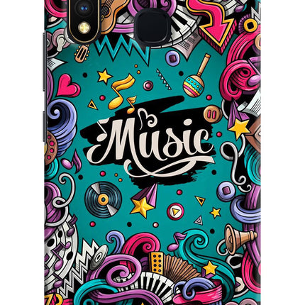 Music Graffiti Vivo Y19/U20 Hard Case Back Cover by Casekaro