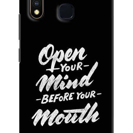 Open Your Mind Before Your Mouth Vivo Y19/U20 Hard Case Back Cover by Casekaro