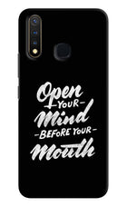 Open Your Mind Before Your Mouth Vivo Y19/U20 Hard Case Back Cover by Casekaro