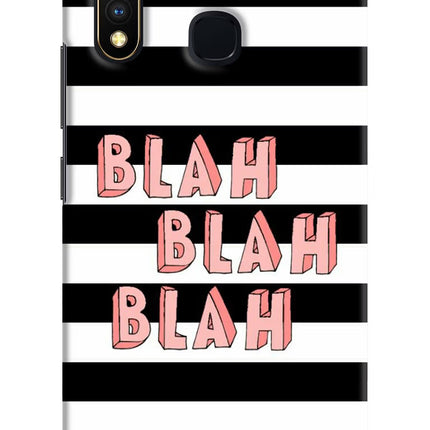 Blah Blah Blah Vivo Y19/U20 Hard Case Back Cover by Casekaro