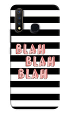 Blah Blah Blah Vivo Y19/U20 Hard Case Back Cover by Casekaro