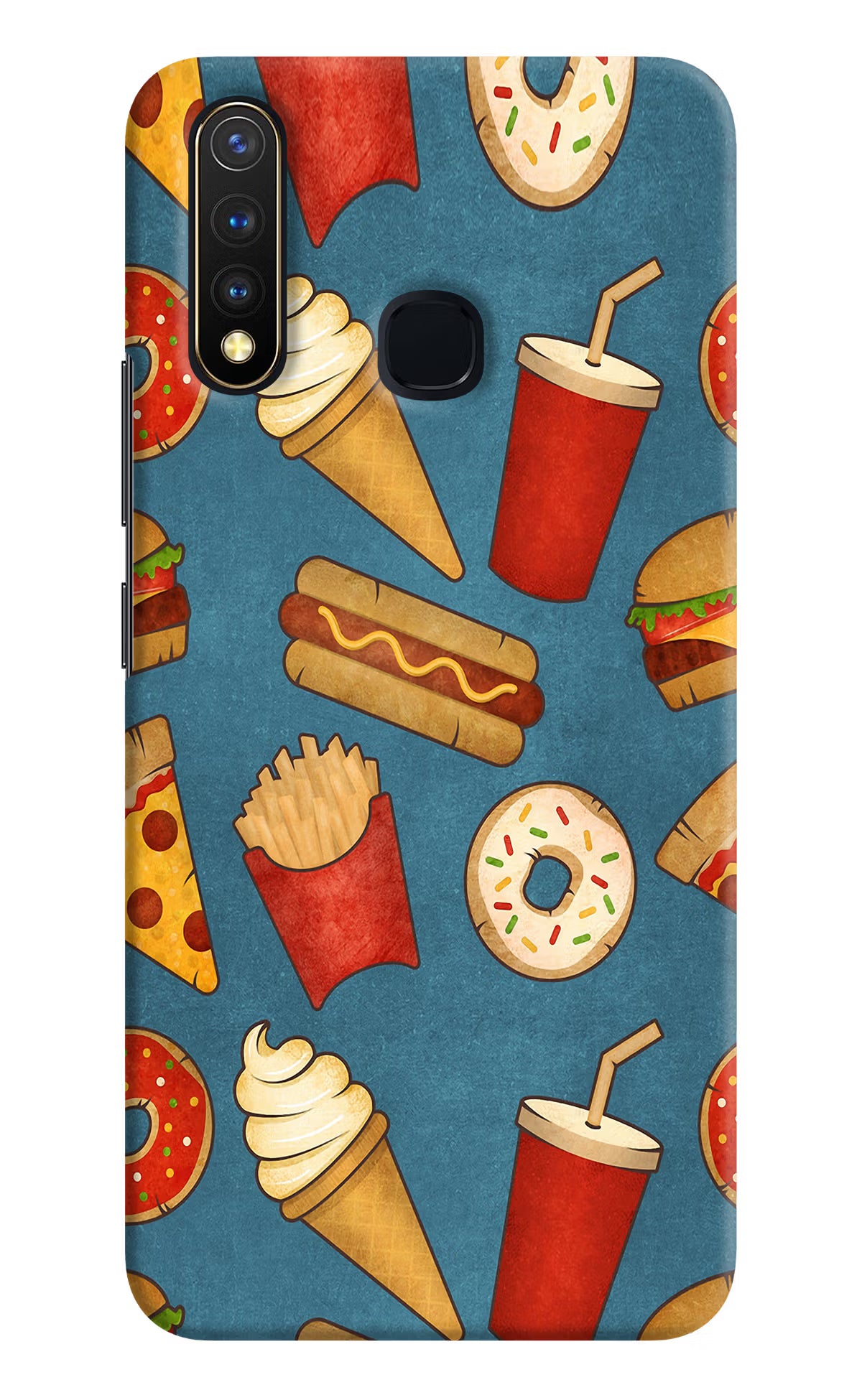 Foodie Vivo Y19/U20 Hard Case Back Cover by Casekaro