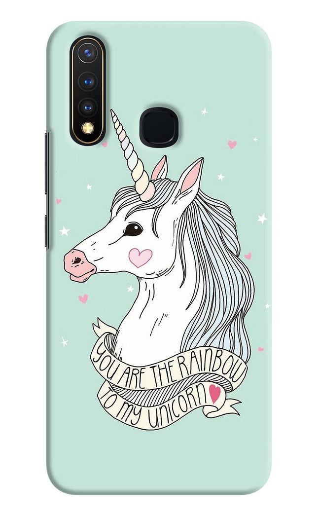 Unicorn Wallpaper Vivo Y19/U20 Hard Case Back Cover by Casekaro