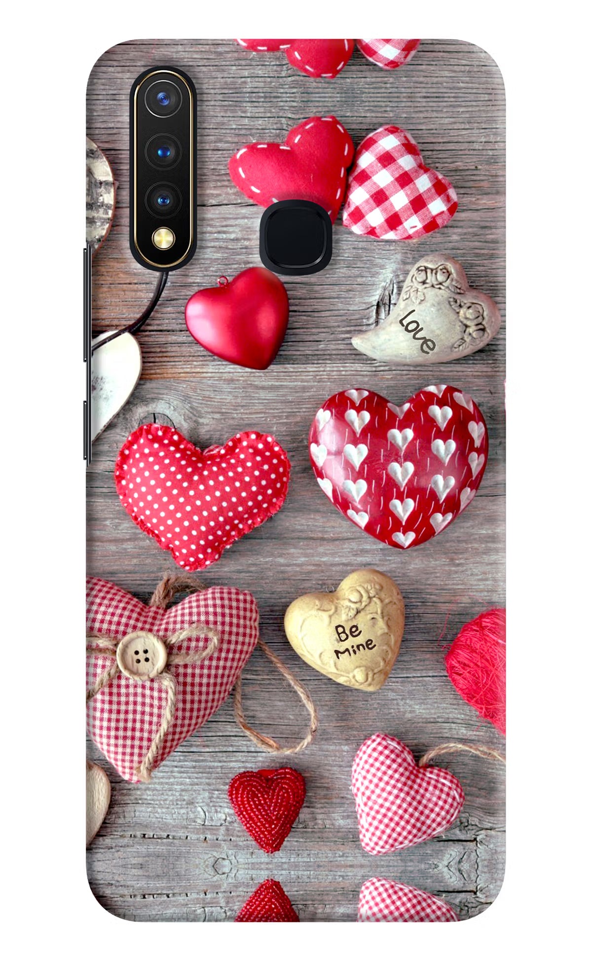 Love Wallpaper Vivo Y19/U20 Hard Case Back Cover by Casekaro
