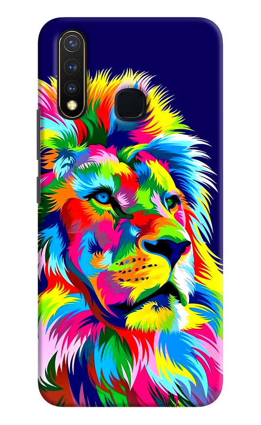 Vector Art Lion Vivo Y19/U20 Hard Case Back Cover by Casekaro
