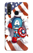 Captain America Vivo Y19/U20 Hard Case Back Cover by Casekaro